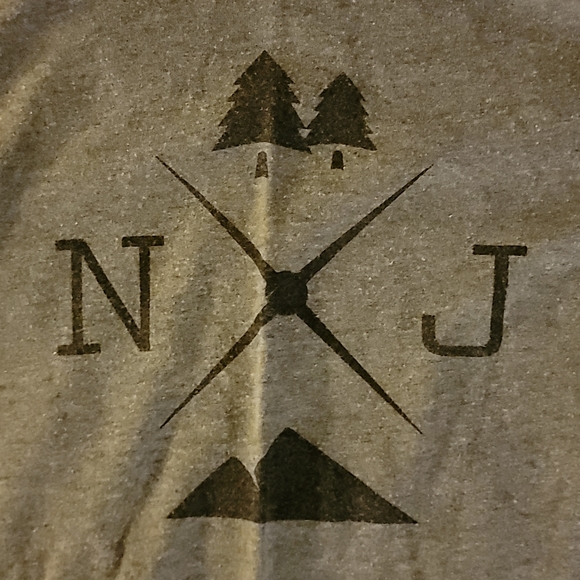 Scenic New Jersey Raglan long sleeve t-shirt - Picture 2 of 2